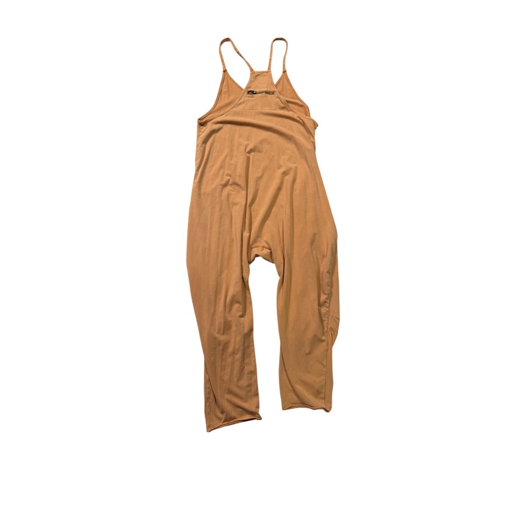 Free People Movement Hot Shot Onesie Tan Harem Jumpsuit Size XS